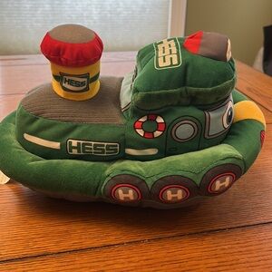 Hess 2023 Plush Tugboat Toy Tug Boat With Light and Sound Animated *TESTED*